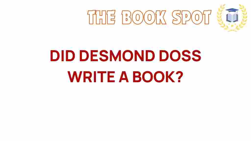 desmond-doss-write-book