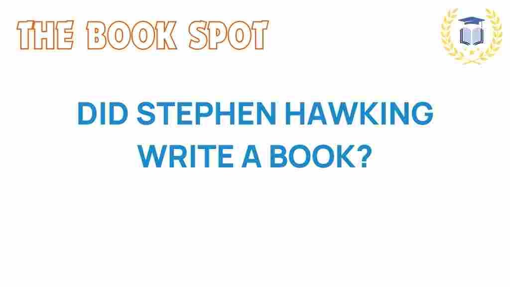 did-stephen-hawking-write-a-book