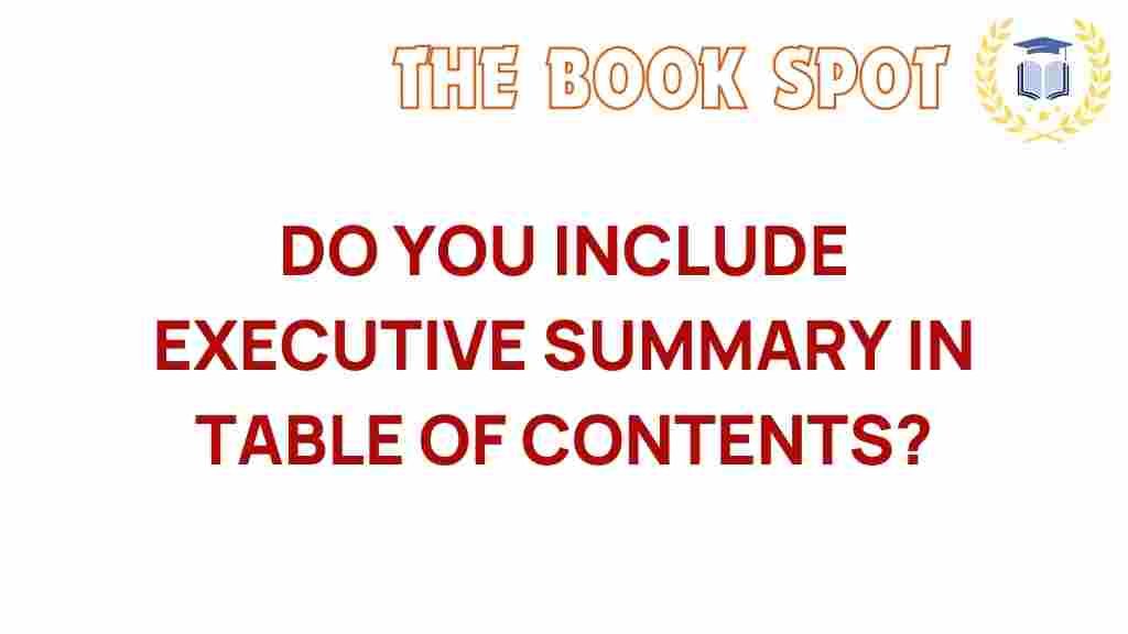 executive-summary-table-of-contents