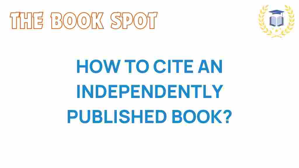 cite-independently-published-books