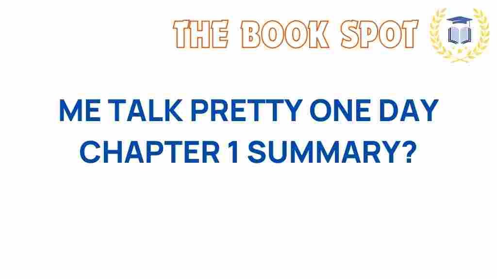 me-talk-pretty-one-day-chapter-1-summary