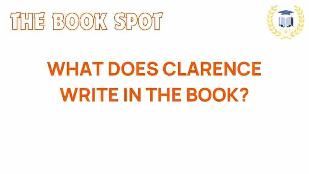 what-does-clarence-write-in-the-book