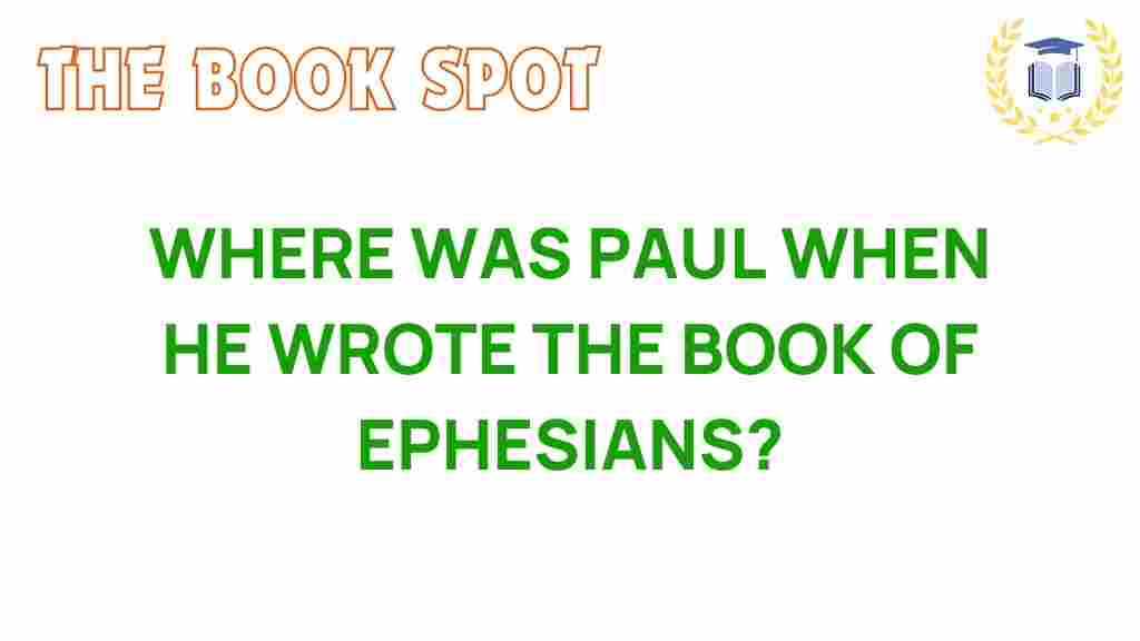 where-was-paul-when-he-wrote-ephesians
