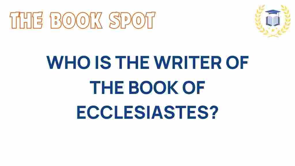 ecclesiastes-authorship