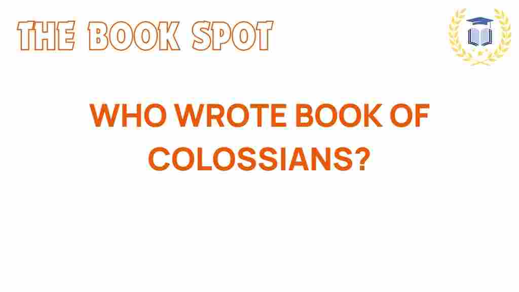 who-wrote-colossians