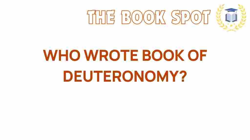 deuteronomy-authorship-history