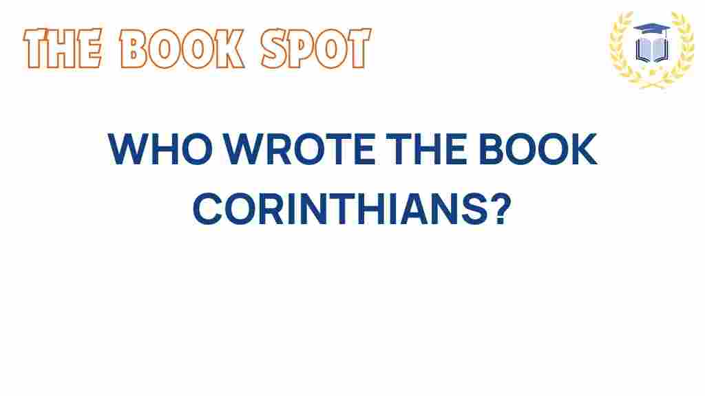 who-wrote-the-book-corinthians